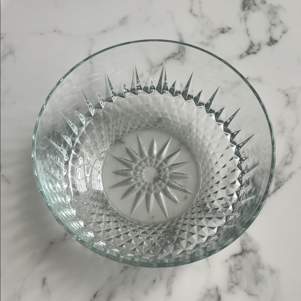 1960’s vintage Arcoroc France clear serving bowl
